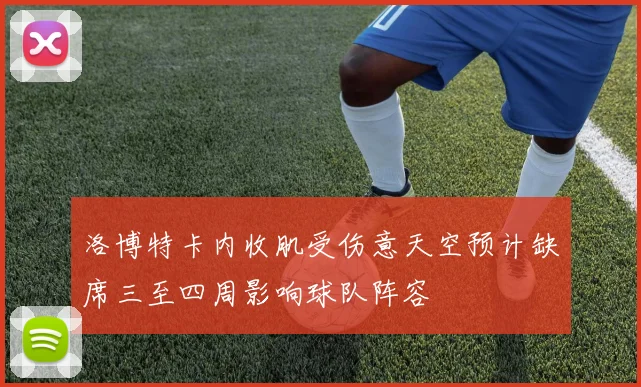 洛博特卡内收肌受伤意天空预计缺席三至四周影响球队阵容